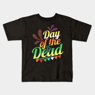 Colorful Logo For Day Of The Dead Kids T-Shirt